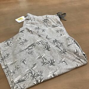 Sleep Sense Bottom Pajamas, L, NWT, Grey & White Design